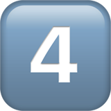 four Emoji Zahl 4