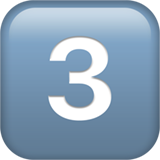 three Emoji Zahl 3