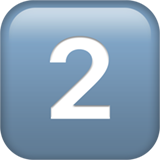 two Emoji Zahl 2